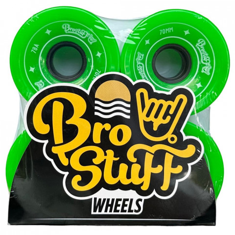 Колеса для скейтборда Bro Stuff 78A - Green 70мм Колеса для скейтборда Bro Stuff 78A - Green 70мм