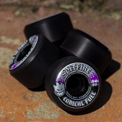 Колеса для скейтборда Spitfire F4 Conical Full Black 99D 54mm